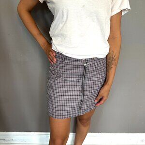 Target checkered skirt (The zipper part is the front)